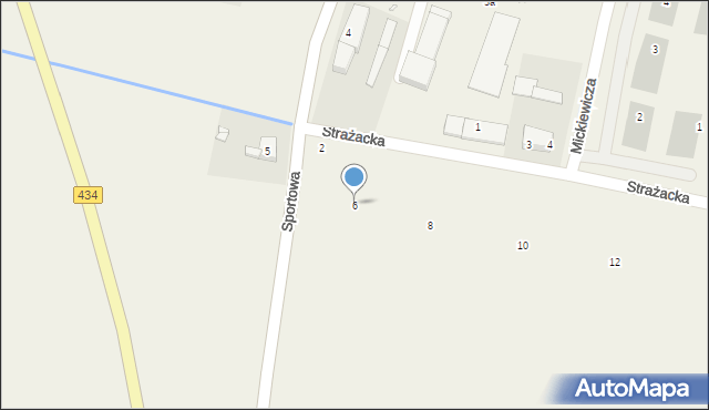 Kleszczewo, Strażacka, 6, mapa Kleszczewo