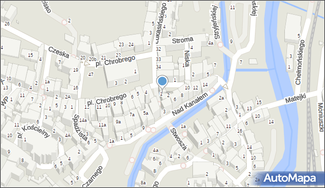 Kłodzko, Stwosza Wita, 2, mapa Kłodzka