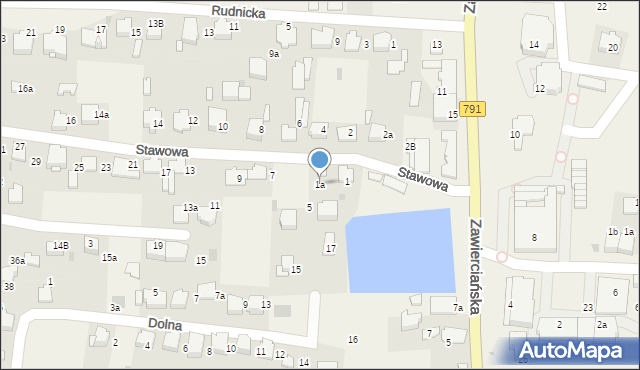 Klucze, Stawowa, 1a, mapa Klucze