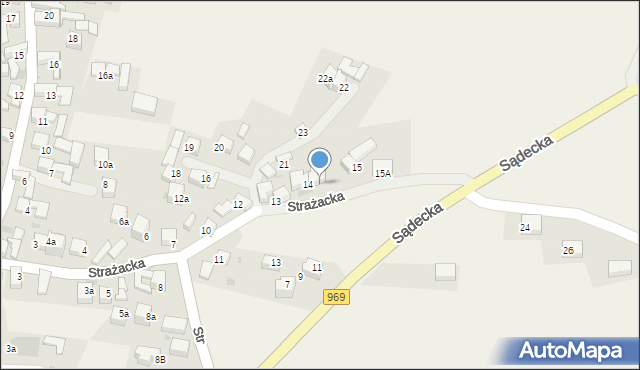 Kluszkowce, Strażacka, 14A, mapa Kluszkowce