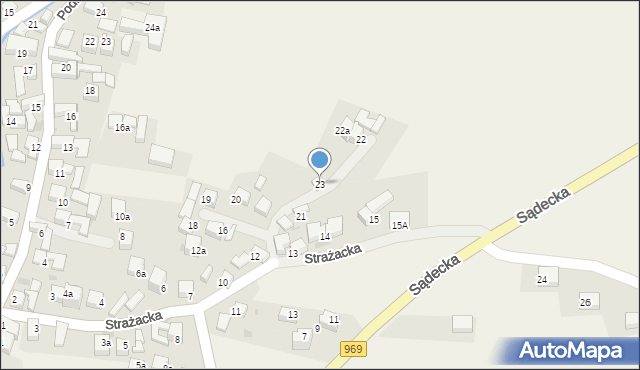 Kluszkowce, Strażacka, 23, mapa Kluszkowce