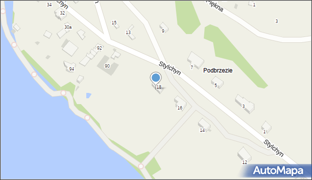Kluszkowce, Stylchyn, 18, mapa Kluszkowce