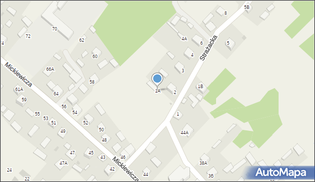 Kłyżów, Strażacka, 1A, mapa Kłyżów