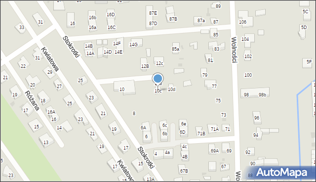 Knurów, Stokrotki, 10c, mapa Knurów