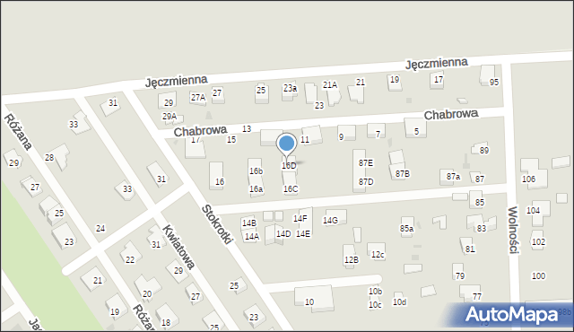 Knurów, Stokrotki, 16D, mapa Knurów