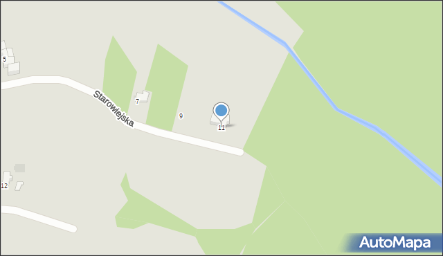 Knurów, Starowiejska, 11, mapa Knurów