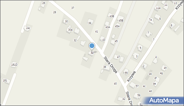Kobielice, Stara Droga, 34, mapa Kobielice
