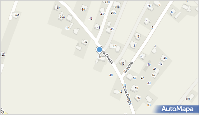 Kobielice, Stara Droga, 36, mapa Kobielice
