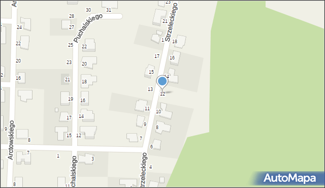 Kobylanka, Strzeleckiego Pawła, 12, mapa Kobylanka