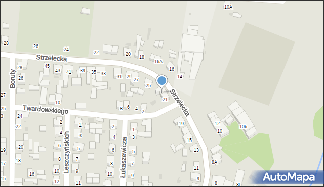 Kobylin, Strzelecka, 23, mapa Kobylin