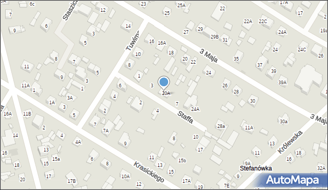 Kobyłka, Staffa Leopolda, 5, mapa Kobyłka