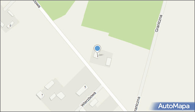 Kocerany, Stary Trakt, 1, mapa Kocerany