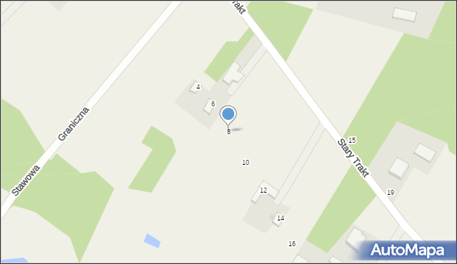 Kocerany, Stary Trakt, 8, mapa Kocerany