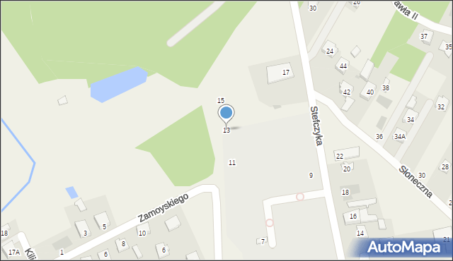 Kołbiel, Stefczyka Franciszka, 13, mapa Kołbiel