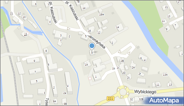 Kolbudy, Staromłyńska, 3, mapa Kolbudy