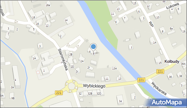 Kolbudy, Staromłyńska, 4, mapa Kolbudy