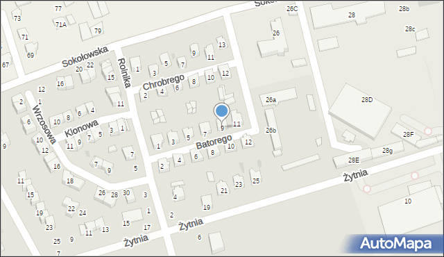 Kolbuszowa, Stefana Batorego, 9, mapa Kolbuszowa