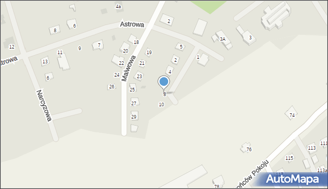 Kolbuszowa, Storczykowa, 8, mapa Kolbuszowa