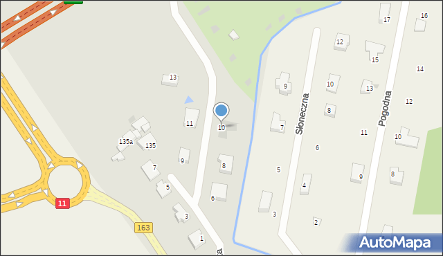 Kołobrzeg, Stańczyka, 10, mapa Kołobrzegu