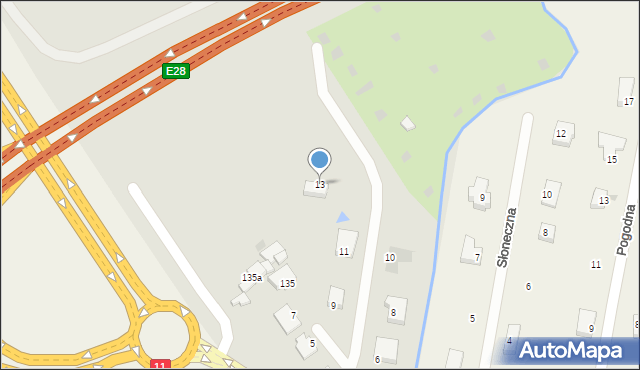 Kołobrzeg, Stańczyka, 13, mapa Kołobrzegu