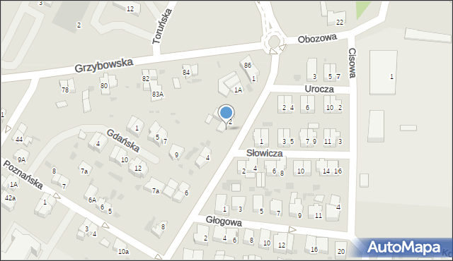 Kołobrzeg, Starynowska, 3, mapa Kołobrzegu