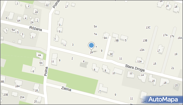 Komorów, Stara Droga, 1A, mapa Komorów