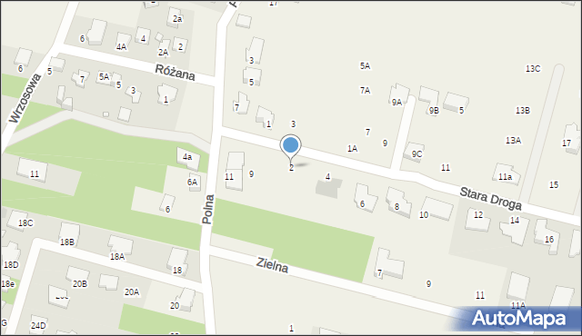 Komorów, Stara Droga, 2, mapa Komorów