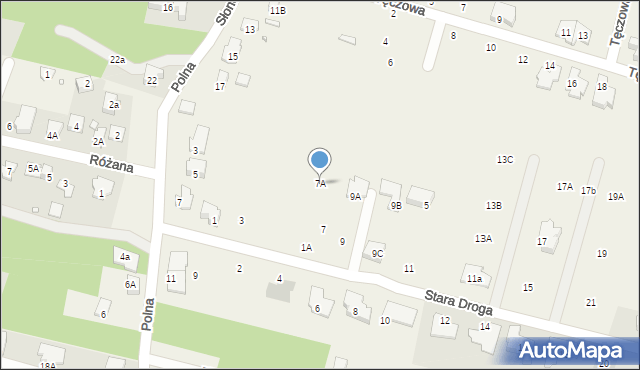 Komorów, Stara Droga, 7A, mapa Komorów