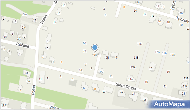 Komorów, Stara Droga, 9A, mapa Komorów