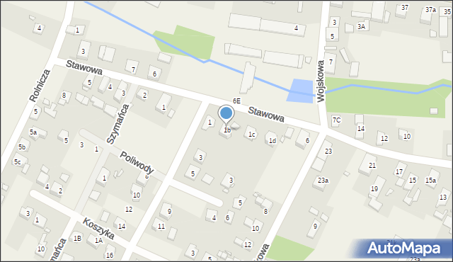 Komprachcice, Stawowa, 1b, mapa Komprachcice