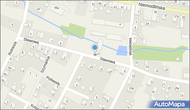 Komprachcice, Stawowa, 6E, mapa Komprachcice