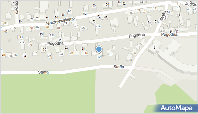 Konin, Staffa Leopolda, 12, mapa Konina
