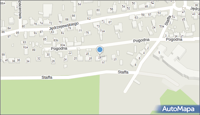 Konin, Staffa Leopolda, 14, mapa Konina