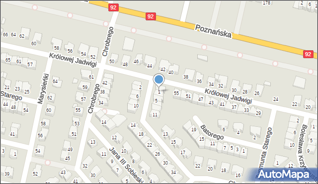 Konin, Stanisława Augusta Poniatowskiego, 1, mapa Konina