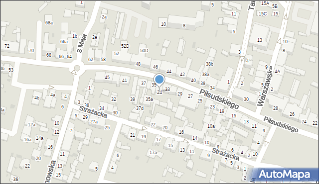 Końskie, Strażacka, 24, mapa Końskie