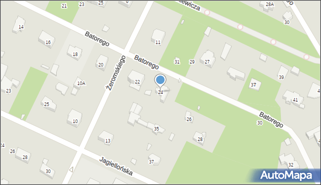 Konstancin-Jeziorna, Stefana Batorego, 24, mapa Konstancin-Jeziorna