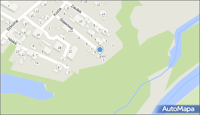Konstancin-Jeziorna, Stawowa, 3, mapa Konstancin-Jeziorna