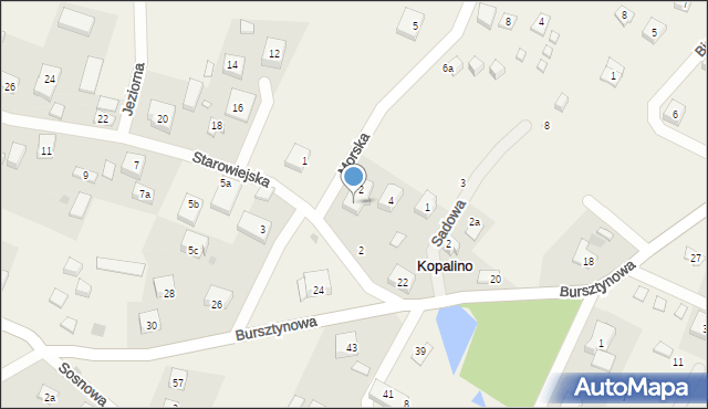 Kopalino, Starowiejska, 4, mapa Kopalino