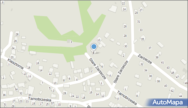 Koprzywnica, Stare Zarzecze, 8/1, mapa Koprzywnica
