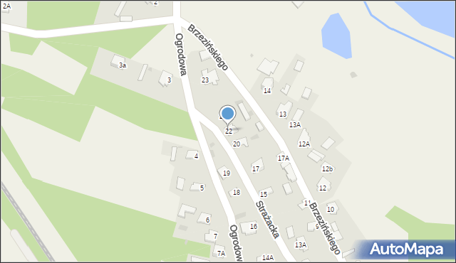 Kornica, Strażacka, 22, mapa Kornica