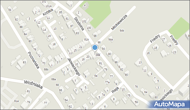 Kórnik, Stodolna, 81a, mapa Kórnik