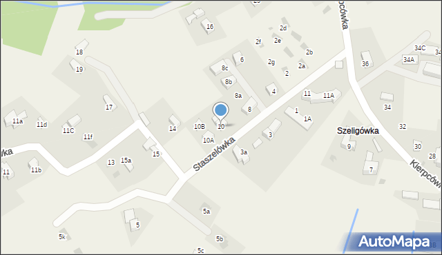 Kościelisko, Staszelówka, 10, mapa Kościelisko