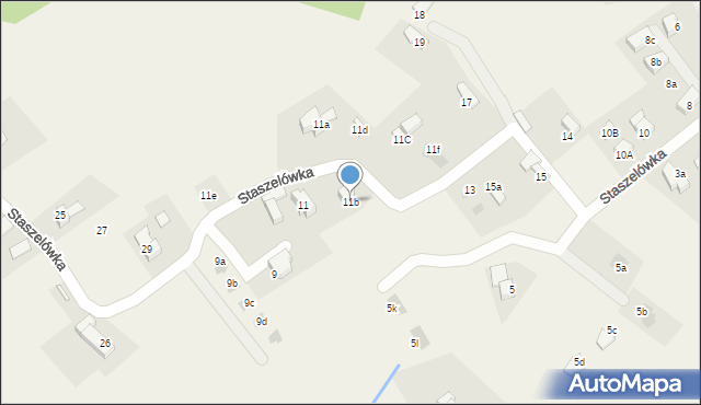 Kościelisko, Staszelówka, 11b, mapa Kościelisko