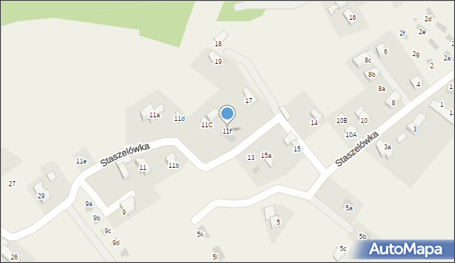 Kościelisko, Staszelówka, 11f, mapa Kościelisko