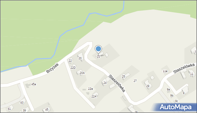 Kościelisko, Staszelówka, 21, mapa Kościelisko