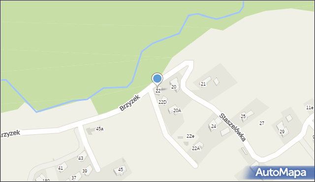 Kościelisko, Staszelówka, 22, mapa Kościelisko