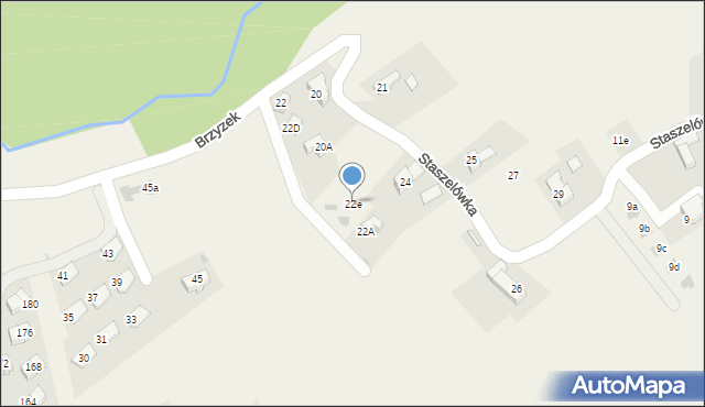 Kościelisko, Staszelówka, 22e, mapa Kościelisko