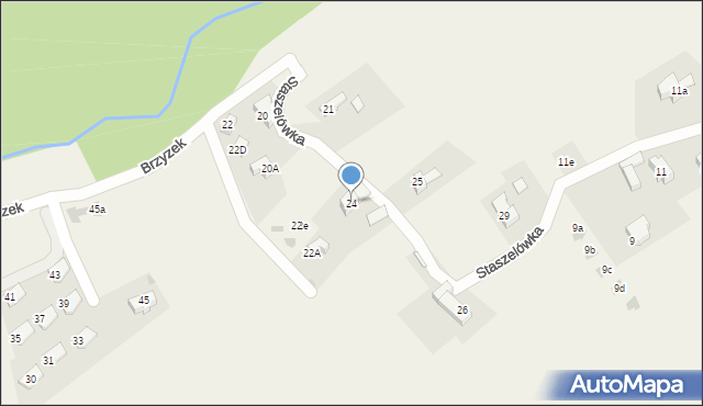 Kościelisko, Staszelówka, 24, mapa Kościelisko