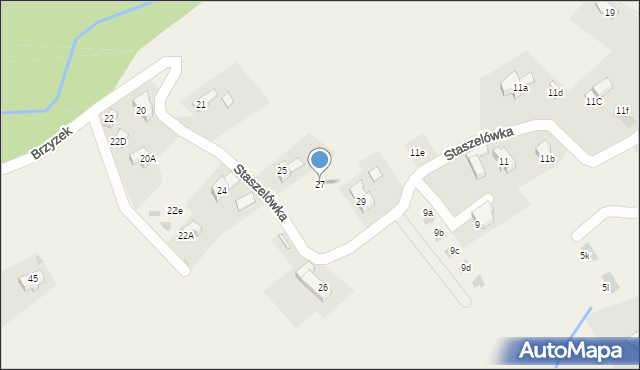 Kościelisko, Staszelówka, 27, mapa Kościelisko