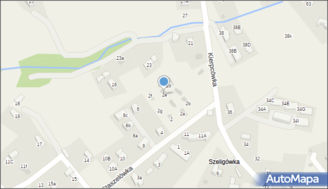 Kościelisko, Staszelówka, 2e, mapa Kościelisko